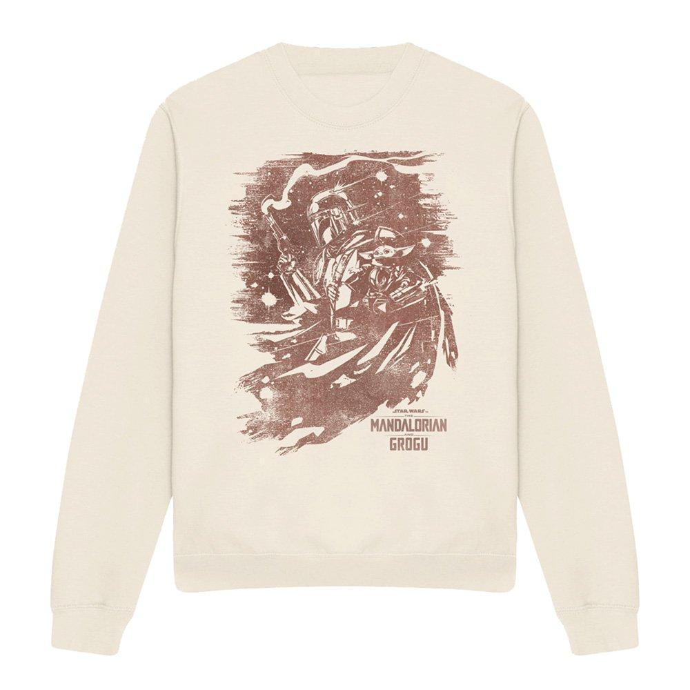 Beige - Star Wars - The Mandalorian Grogu Ink Sketch Sweatshirt Natur - 4