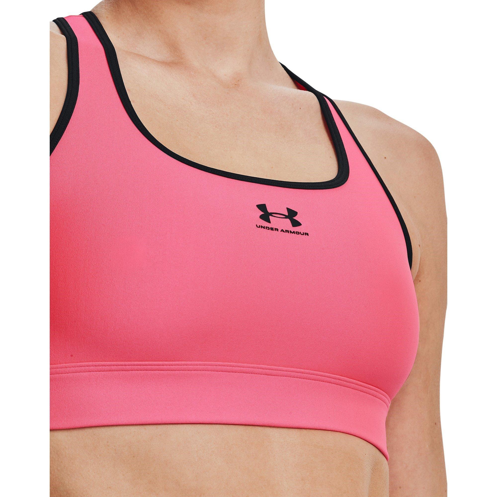 Cerise - Under Armour - HeatGear Armour Mid Padless Sports Bra Womens - 15