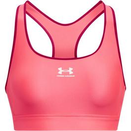 Under Armour UA HeatGear Armour Mid Padless Sports Bra Womens