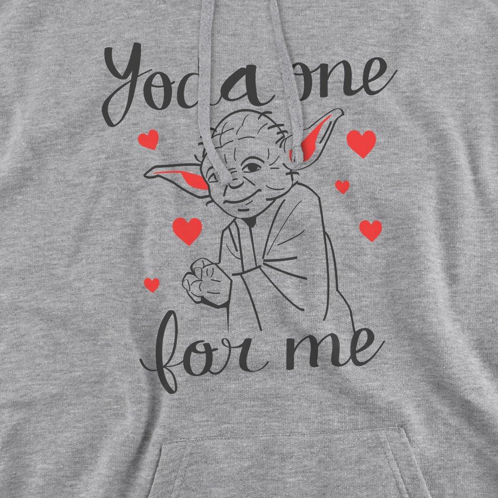 Light Grey - Star Wars - Star Wars Valentines Day Yoda One for Me Hoodie - 2