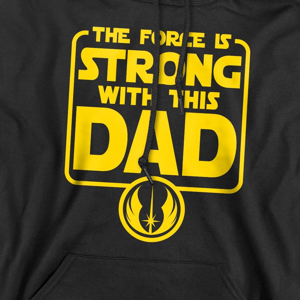 Black - Star Wars - Star Wars Fathers Day Force is Strong Dad Hoodie - 2