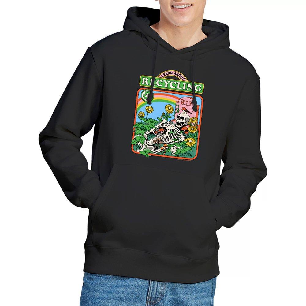 Black - Steven Rhodes - Steven Rhodes Learn About Recycling Hoodie Black - 1