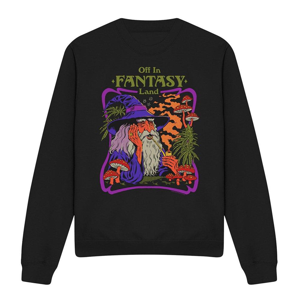 Black - Steven Rhodes - Steven Rhodes Fantasy Land Sweatshirt Black - 4