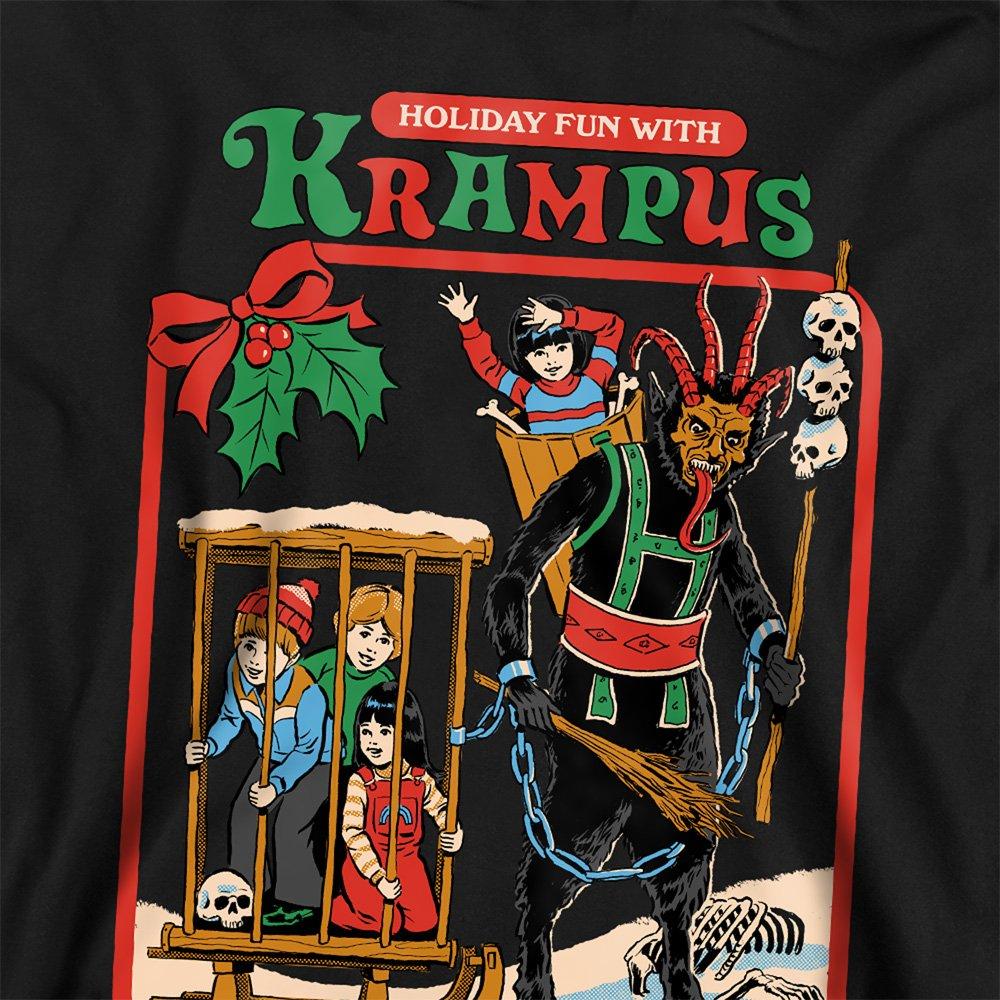 Black - Steven Rhodes - Steven Rhodes Fun With Krampus Youth Kids Hoodie - 2