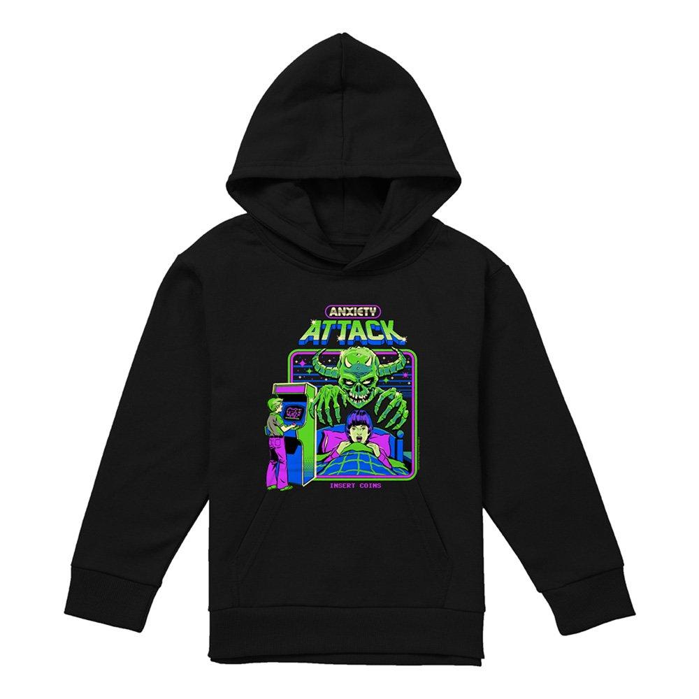 Black - Steven Rhodes - Steven Rhodes Anxiety Attack Youth Kids Hoodie Bl - 1