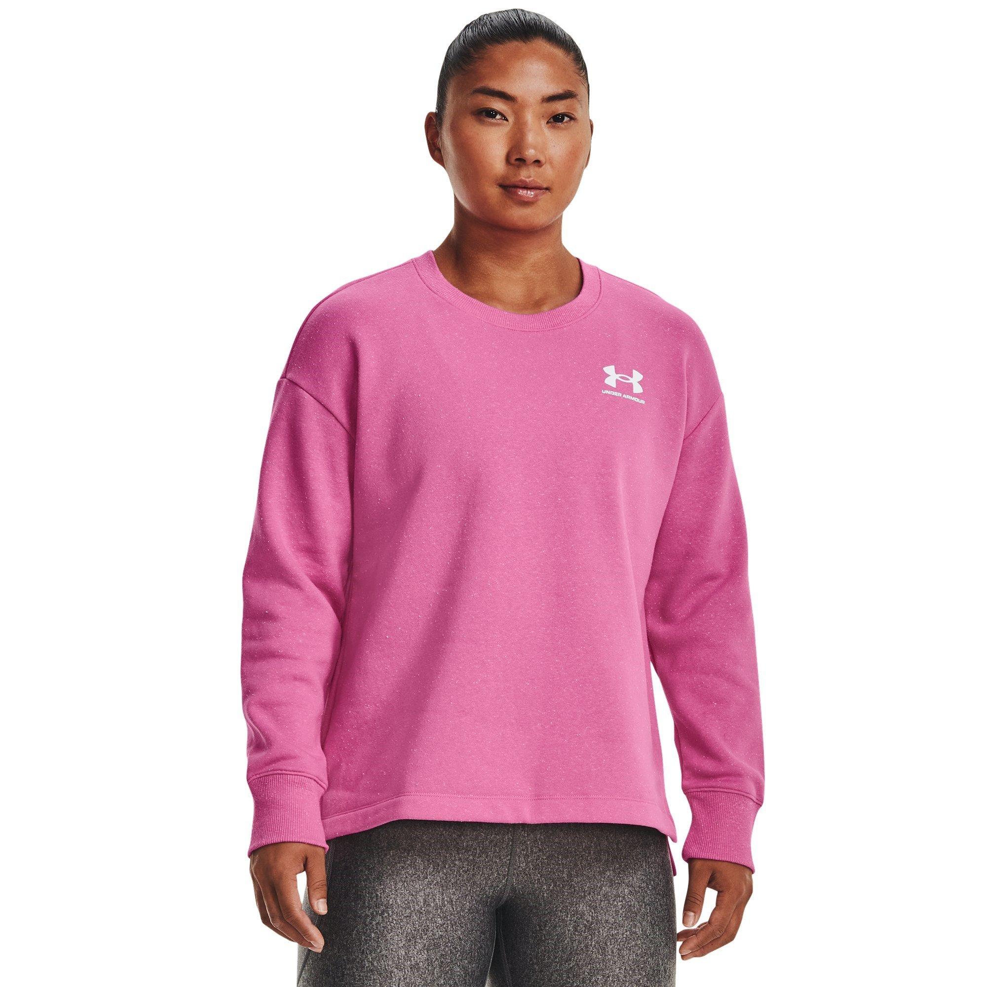 Roze - Under Armour - Rival Fleece Oversize Crew Womens - 2