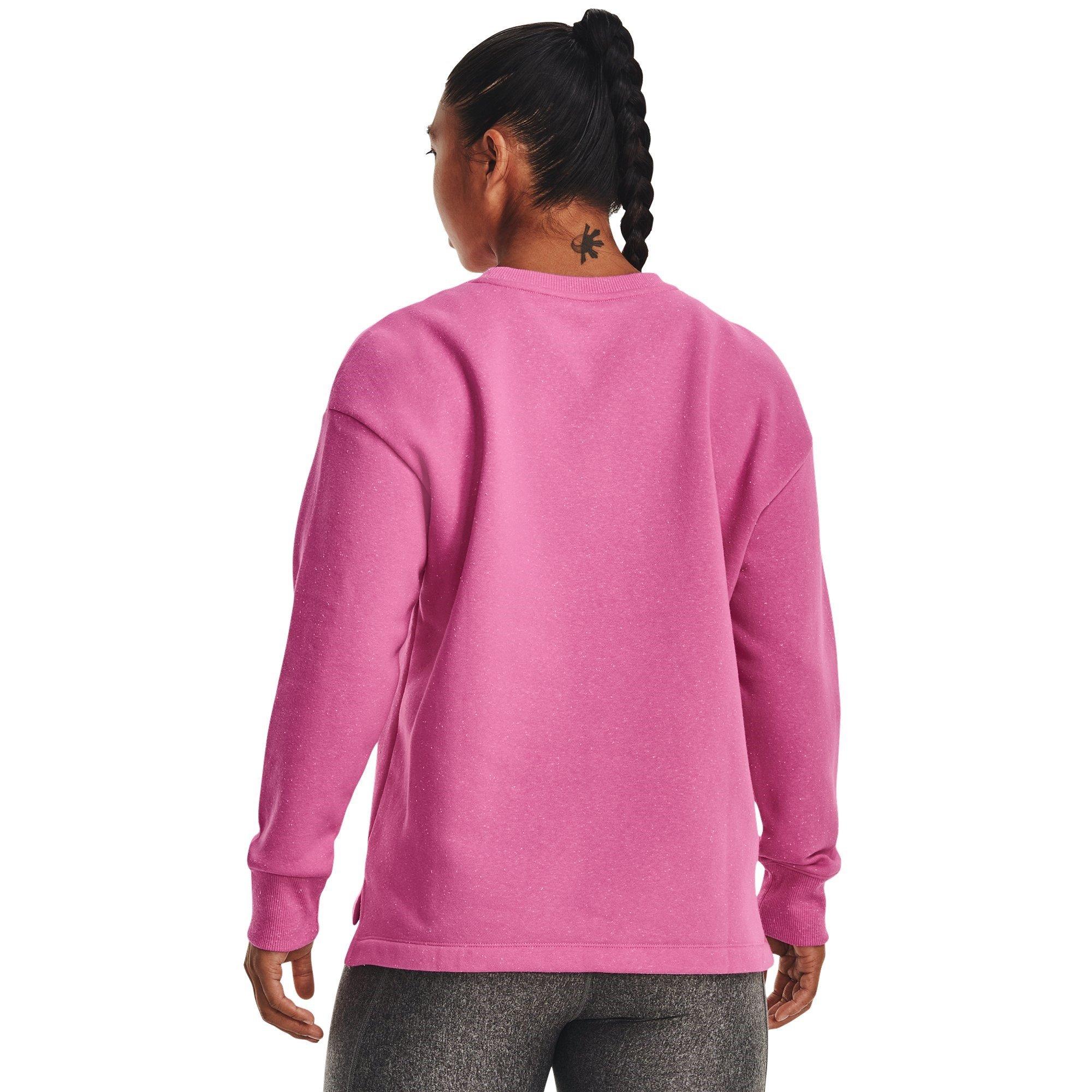 Roze - Under Armour - Rival Fleece Oversize Crew Womens - 3