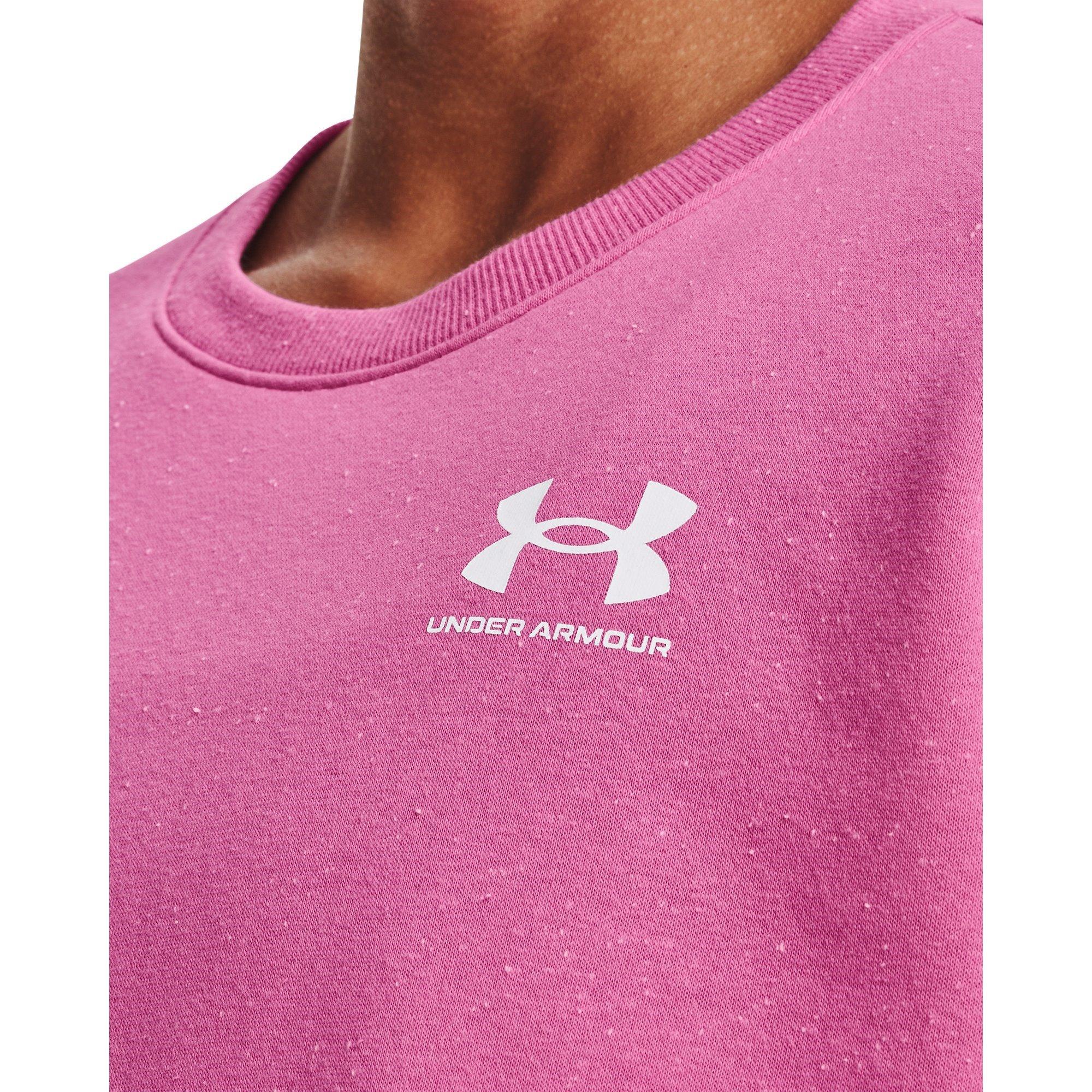 Roze - Under Armour - Rival Fleece Oversize Crew Womens - 5