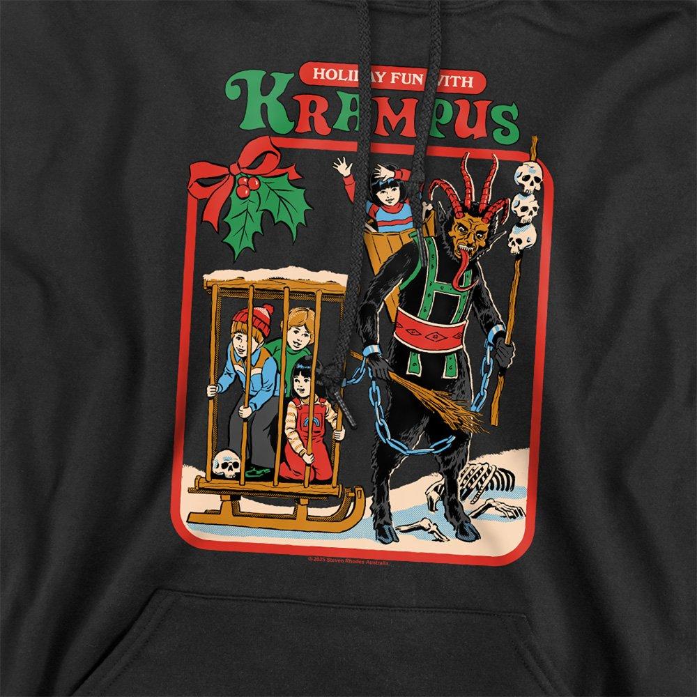 Black - Steven Rhodes - Steven Rhodes Fun With Krampus Hoodie Black - 2