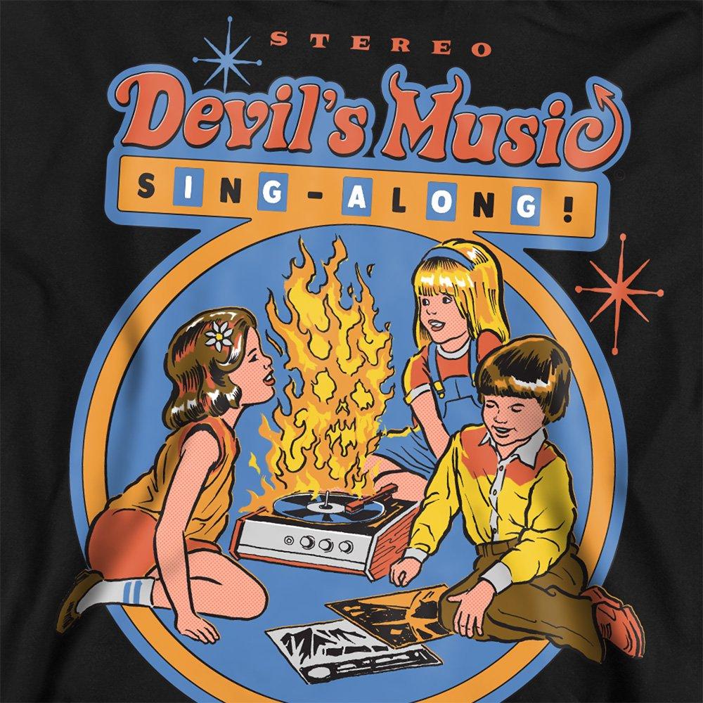 Black - Steven Rhodes - Steven Rhodes Devils Music Singalong Sweatshirt B - 2