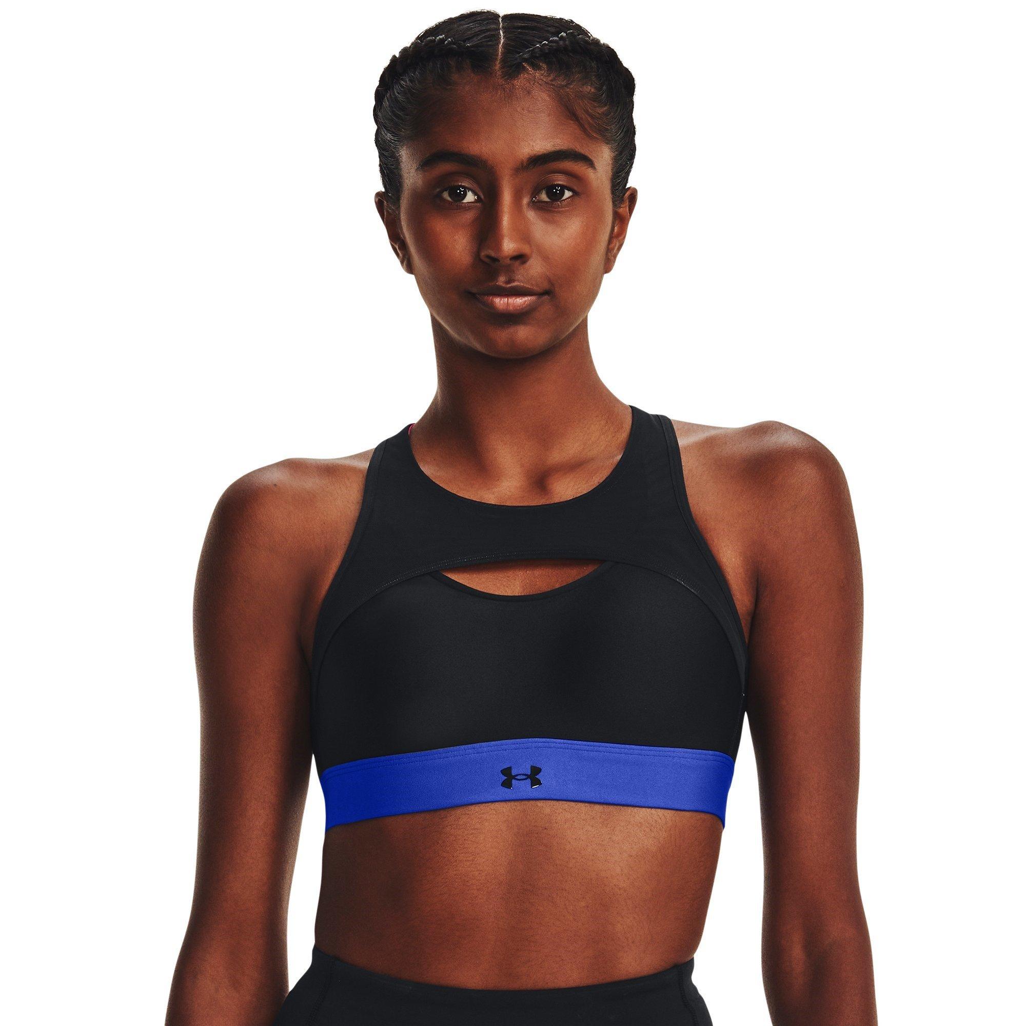 Black/Pink - Under Armour - Infinity Harness High Impact Sports Bra - 5