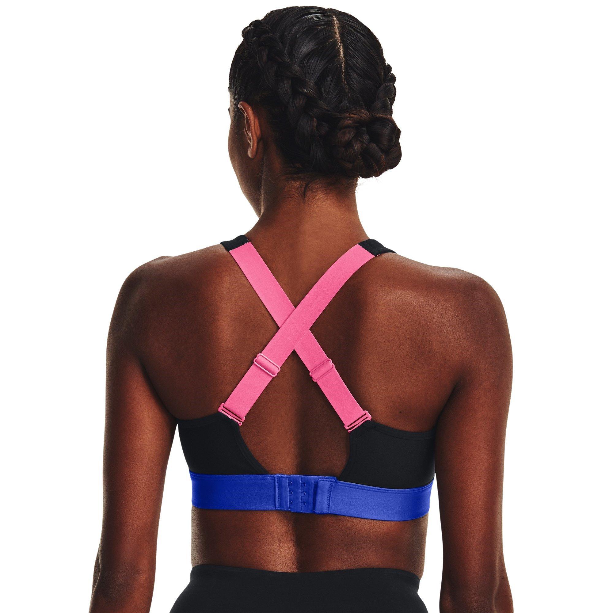 Black/Pink - Under Armour - Infinity Harness High Impact Sports Bra - 6
