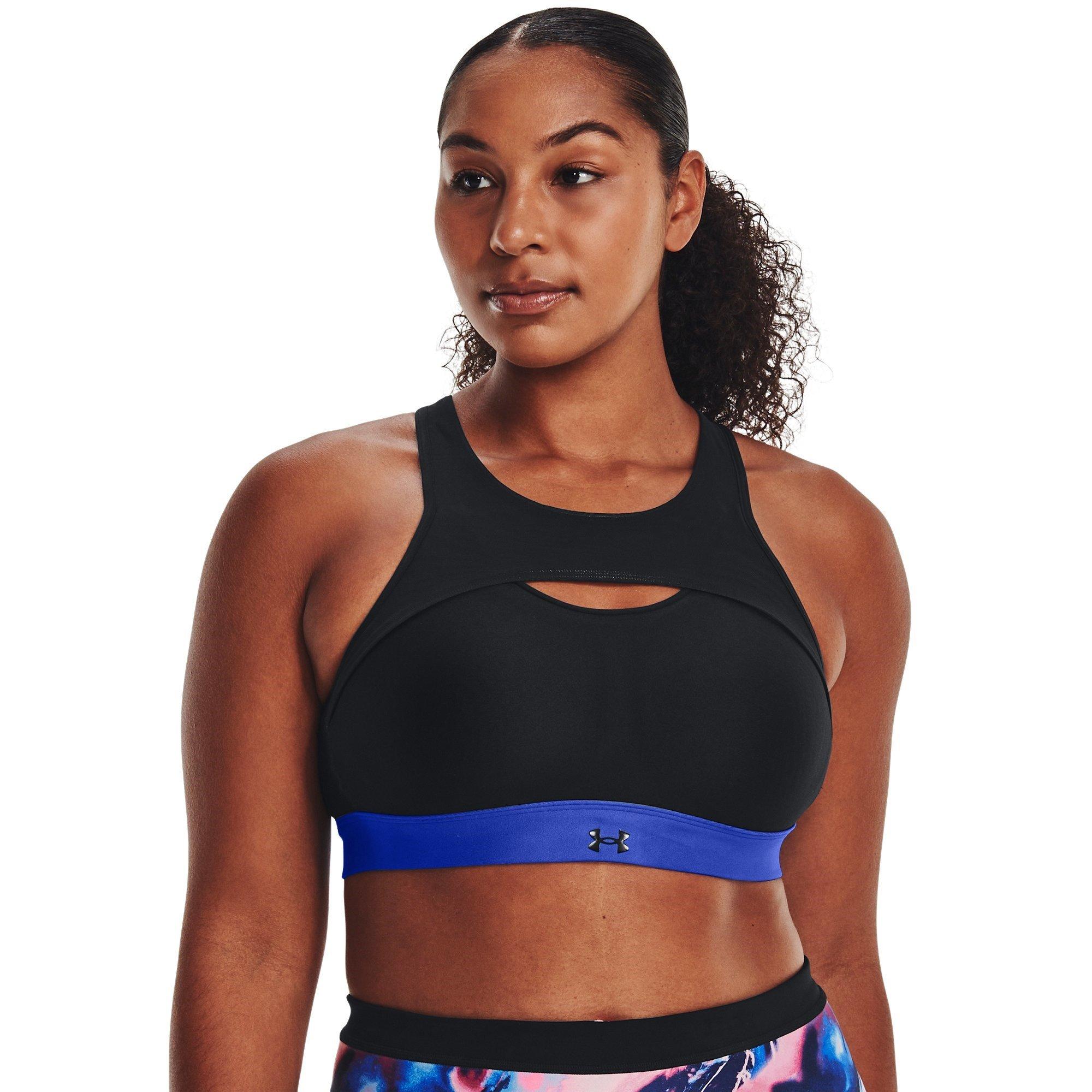 Black/Pink - Under Armour - Infinity Harness High Impact Sports Bra - 10