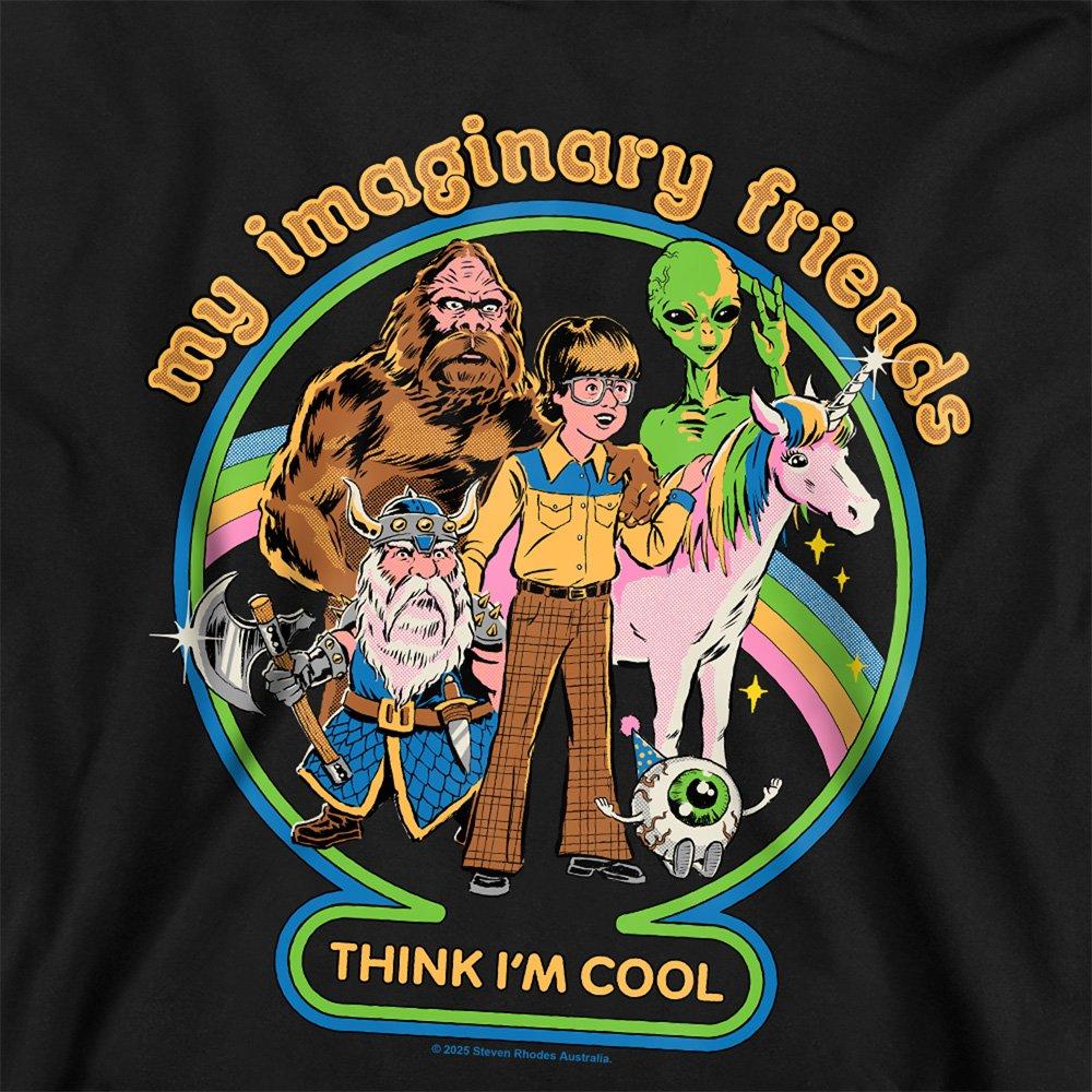 Black - Steven Rhodes - Steven Rhodes My Imaginary Friends Youth Kids Hood - 2