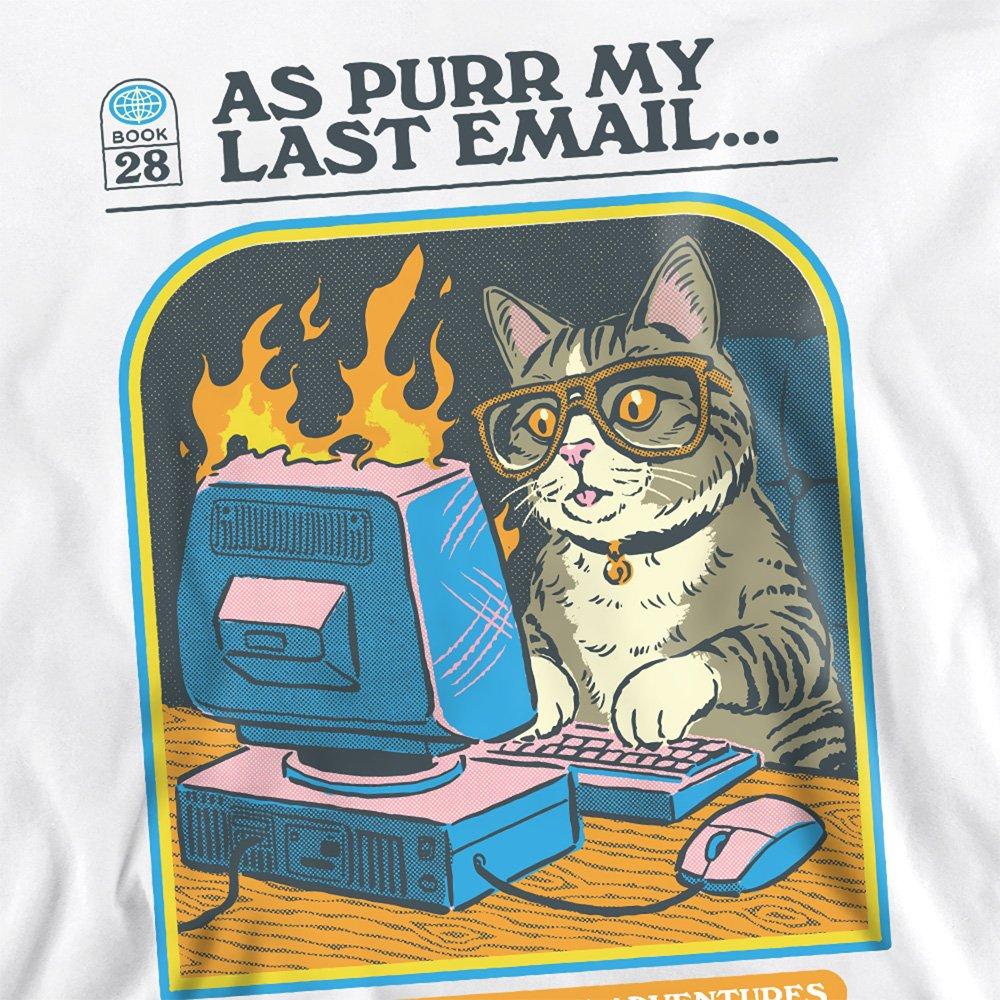 White - Steven Rhodes - Steven Rhodes As Purr My Last Email Sweatshirt Wh - 2