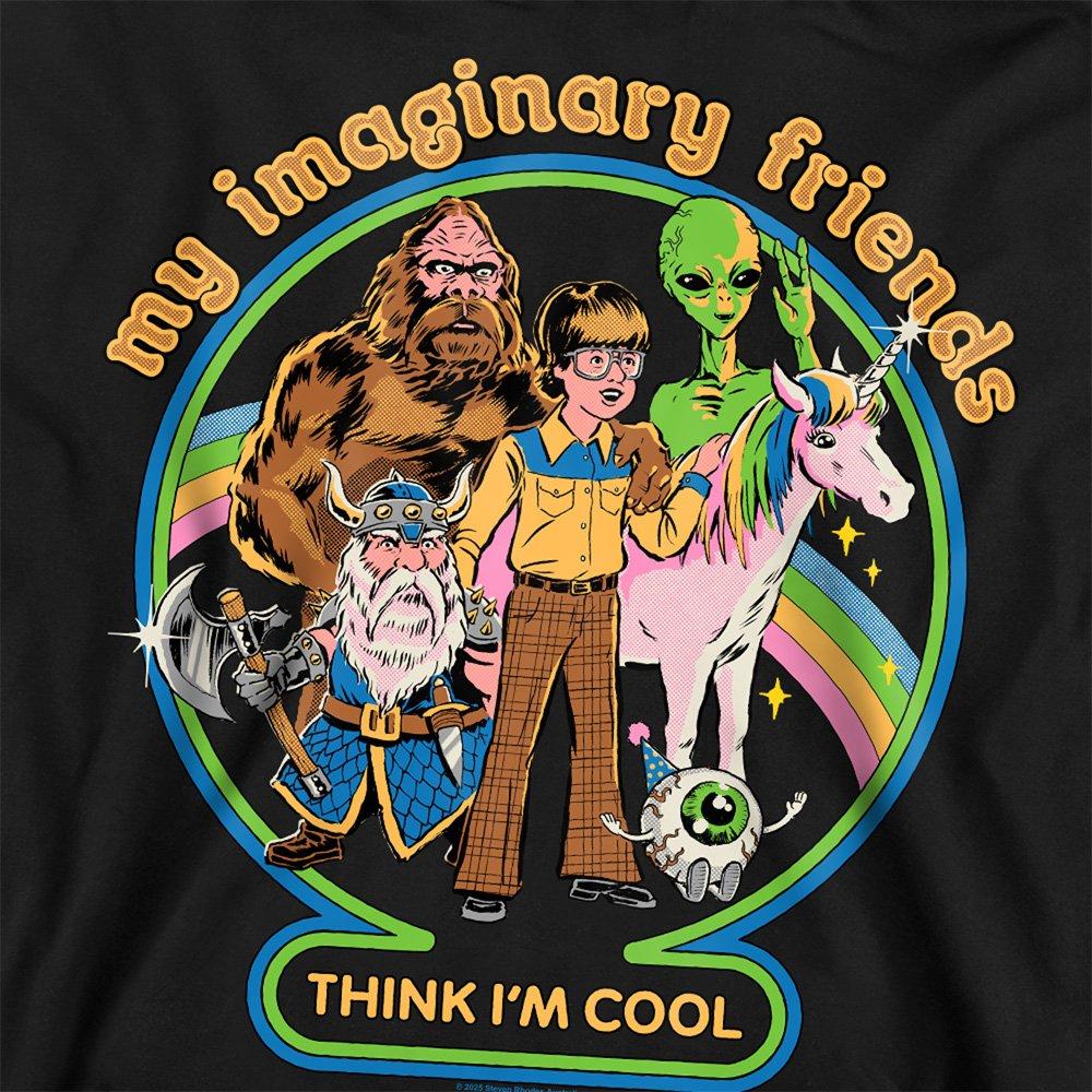 Black - Steven Rhodes - Steven Rhodes My Imaginary Friends Sweatshirt Bla - 2
