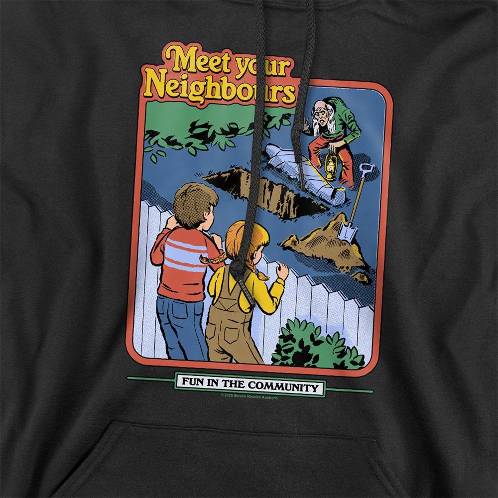 Black - Steven Rhodes - Steven Rhodes Meet Your Neighbours Hoodie Black - 2