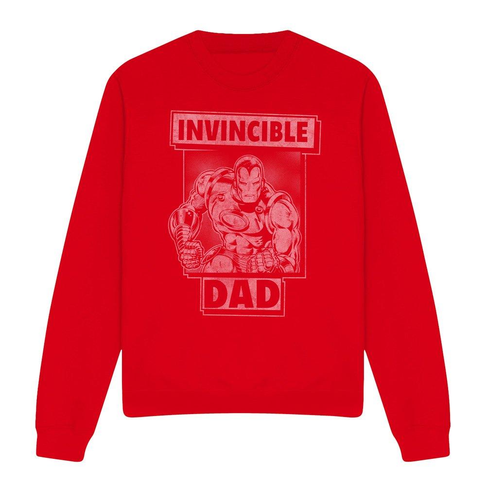 Red - Iron Man - Iron Man Fathers Day Invincible Dad Sweatshirt Re - 4