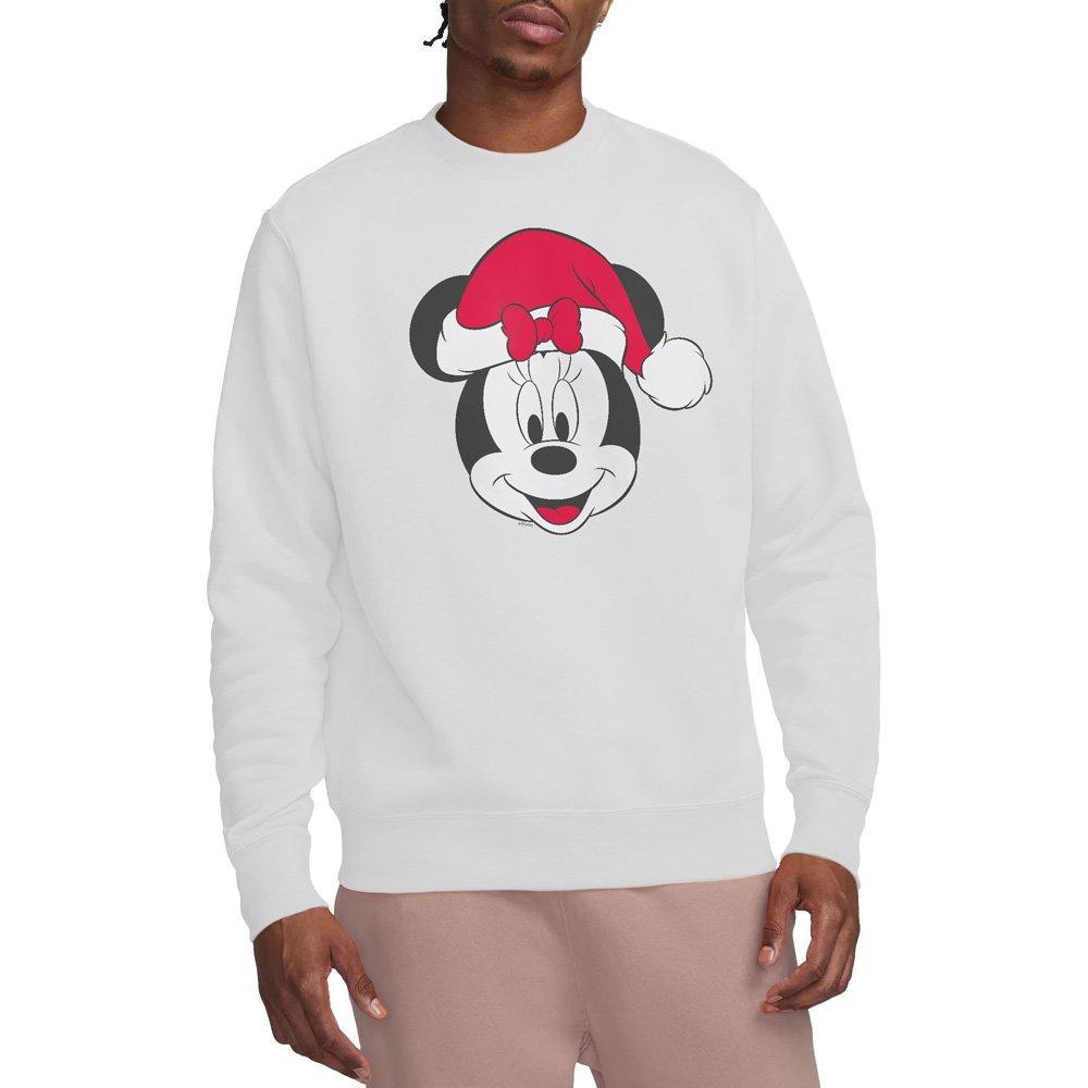 White - Minnie Mouse - Minnie Mouse Christmas Hat Sweatshirt White - 1