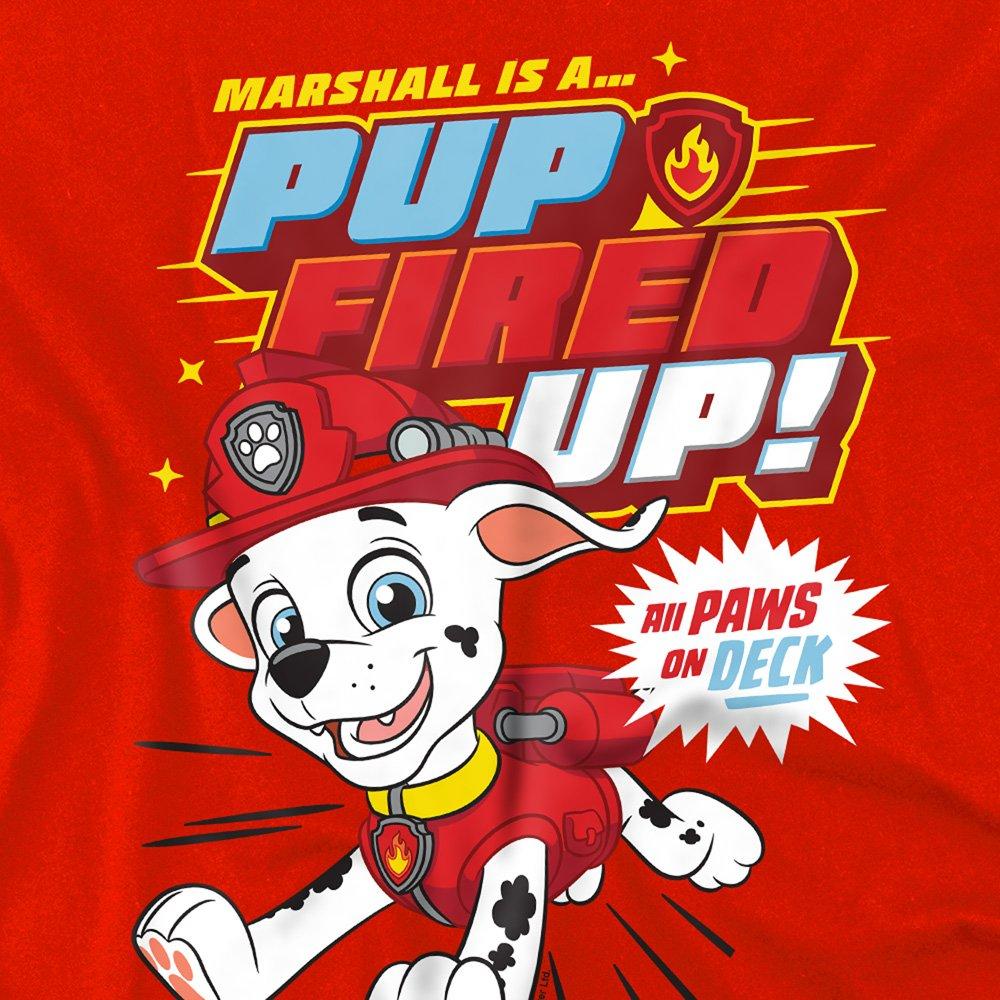 Red - Nickelodeon - Paw Patrol Marshall Pup Fired Up Kids Sweatshirt - 2
