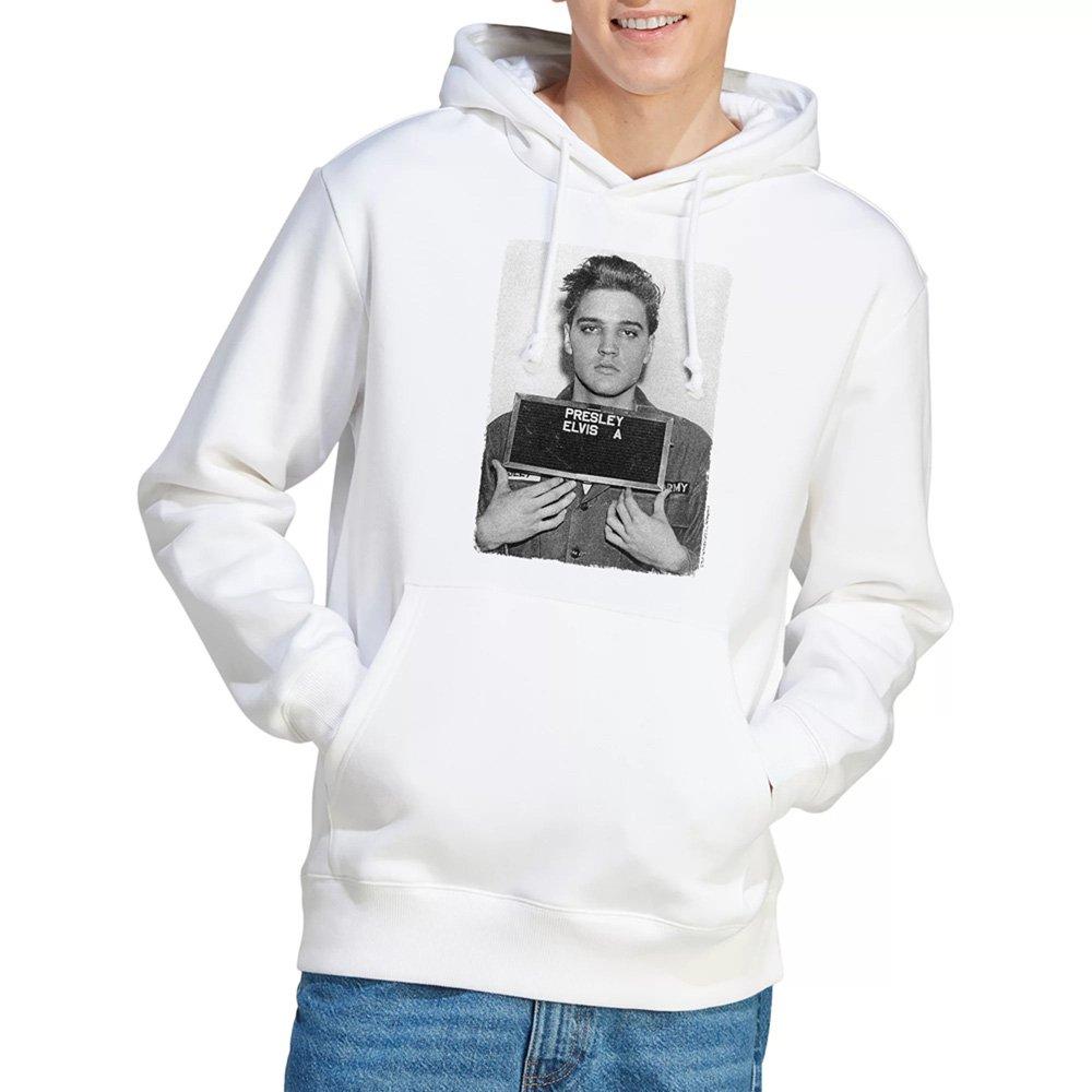 White - Elvis Presley - Elvis Presleyarmy Mug Shot Hoodie White - 1