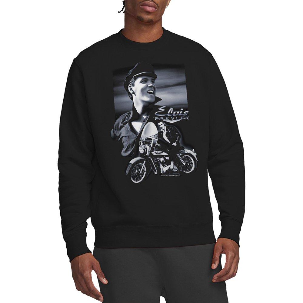 Black - Elvis Presley - Elvis Presley Motorcycle Sweatshirt Black - 1