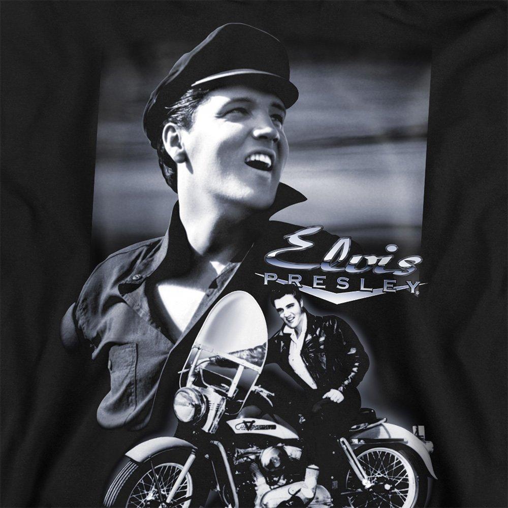 Black - Elvis Presley - Elvis Presley Motorcycle Sweatshirt Black - 2