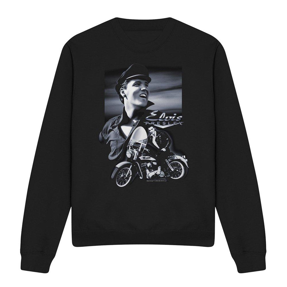 Black - Elvis Presley - Elvis Presley Motorcycle Sweatshirt Black - 4