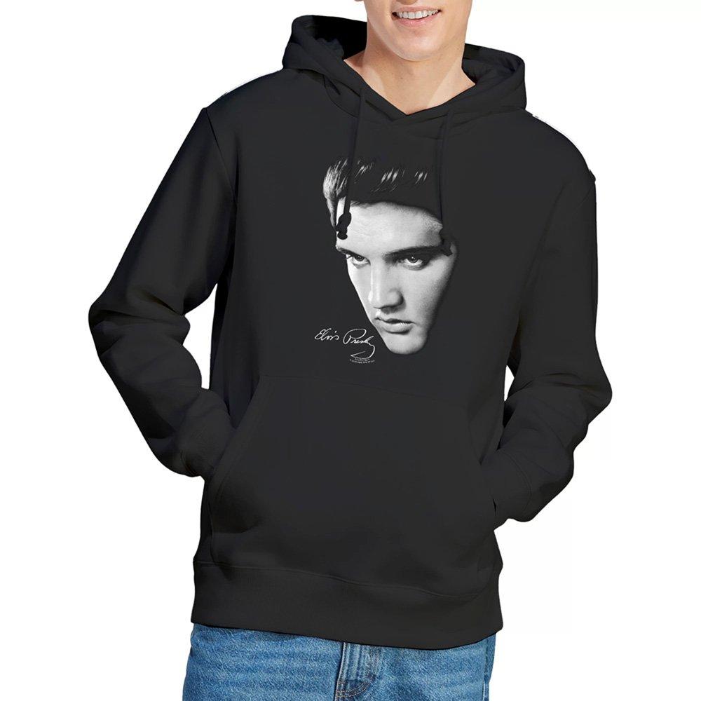 Black - Elvis Presley - Elvis Presley Face Hoodie Black - 1