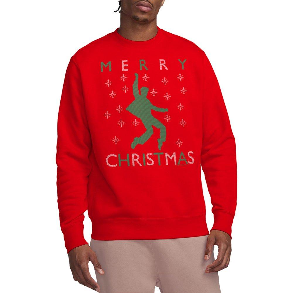 Red - Elvis Presley - Elvis Dancing Ugly Christmas Sweatshirt Red - 1