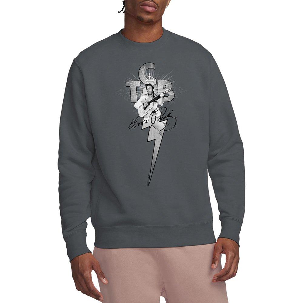 Charcoal - Elvis Presley - Elvis Presley Tcb Ornate Sweatshirt Charcoal - 1