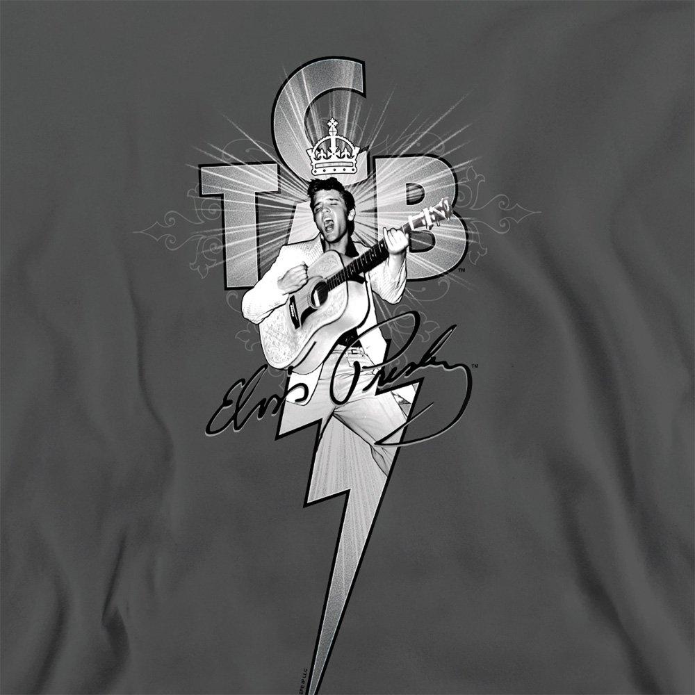 Charcoal - Elvis Presley - Elvis Presley Tcb Ornate Sweatshirt Charcoal - 2