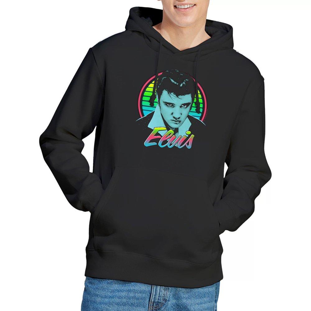 Black - Elvis Presley - Elvis Presley Neon King Hoodie Black - 1