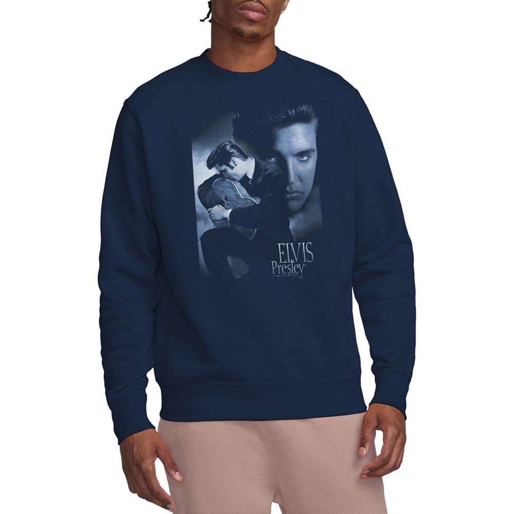 Navy - Elvis Presley - Elvis Presley Reverent Sweatshirt Navy - 1