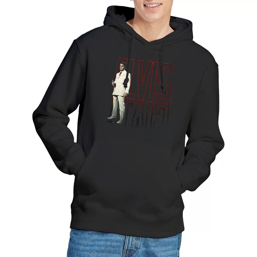 Black - Elvis Presley - White Suit Hoodie Black - 1