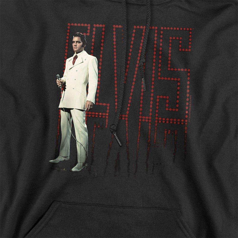 Black - Elvis Presley - White Suit Hoodie Black - 2