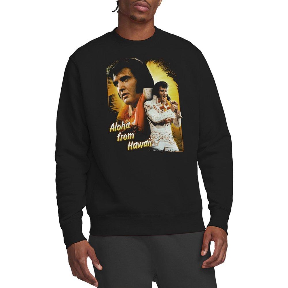 Black - Elvis Presley - Elvis Presley Aloha Sweatshirt Black - 1