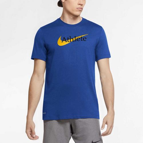 G.Royal/Laser - Nike - Dri FIT Swoosh Mens Performance T Shirt - 2