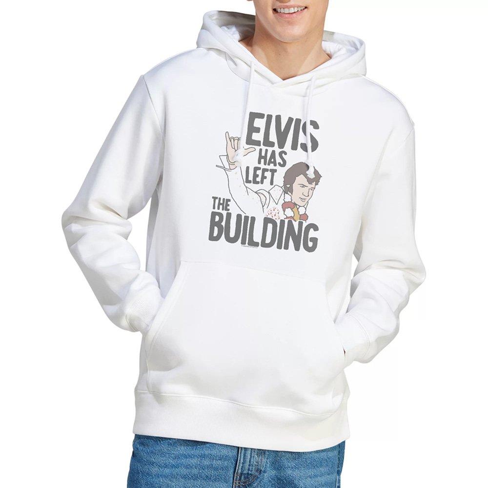 White - Elvis Presley - Elvis Has Left The Building Hoodie White - 1