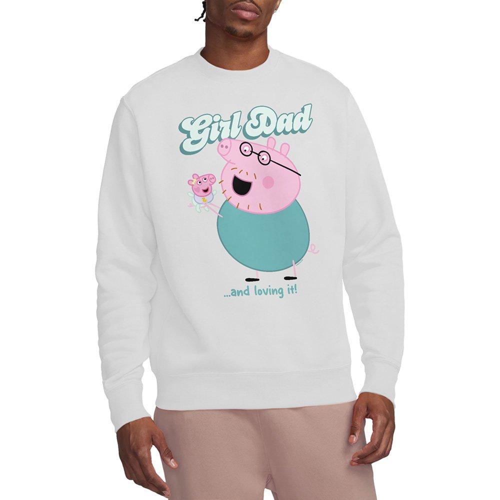 White - Hasbro - Peppa Pig - Daddy Pig Girl Dad And Loving It Sweat - 1
