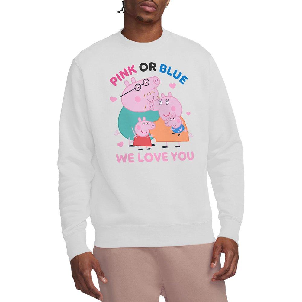 White - Hasbro - Peppa Pig Family Pink Or Blue We Love You Sweatshi - 1
