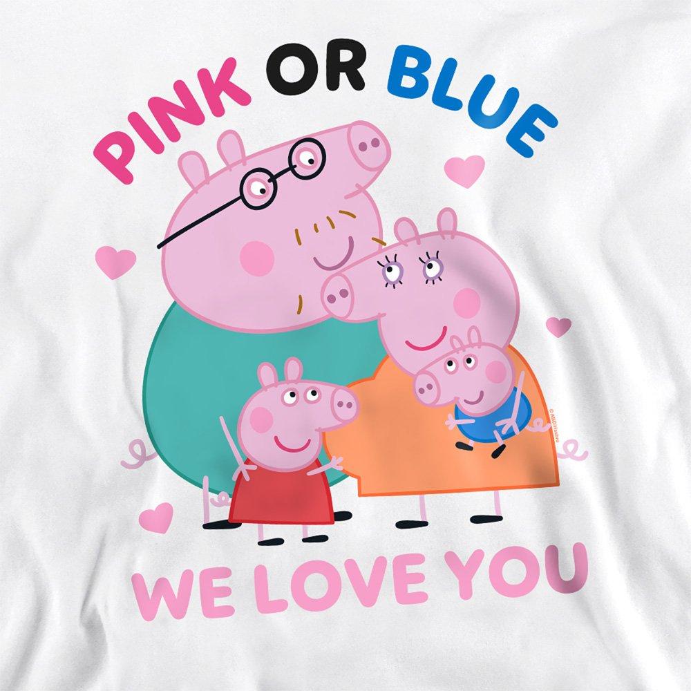 White - Hasbro - Peppa Pig Family Pink Or Blue We Love You Sweatshi - 2