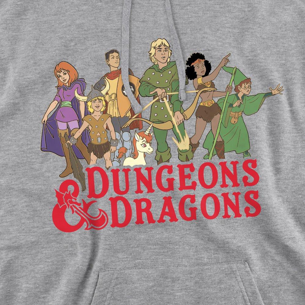 Grey - Hasbro - Dungeons & Dragons Line Up Pullover Hoodie Grey - 2