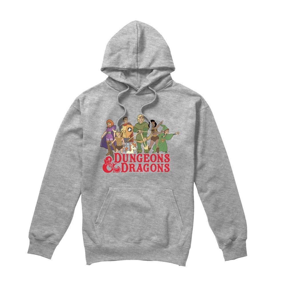Grey - Hasbro - Dungeons & Dragons Line Up Pullover Hoodie Grey - 4