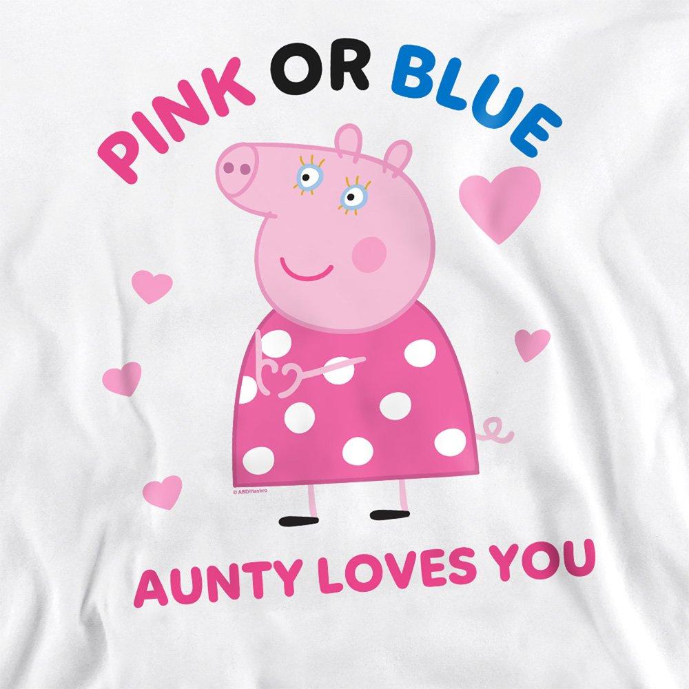 White - Hasbro - Peppa Pig Pink Or Blue Aunty Pig Loves You Womens - 2