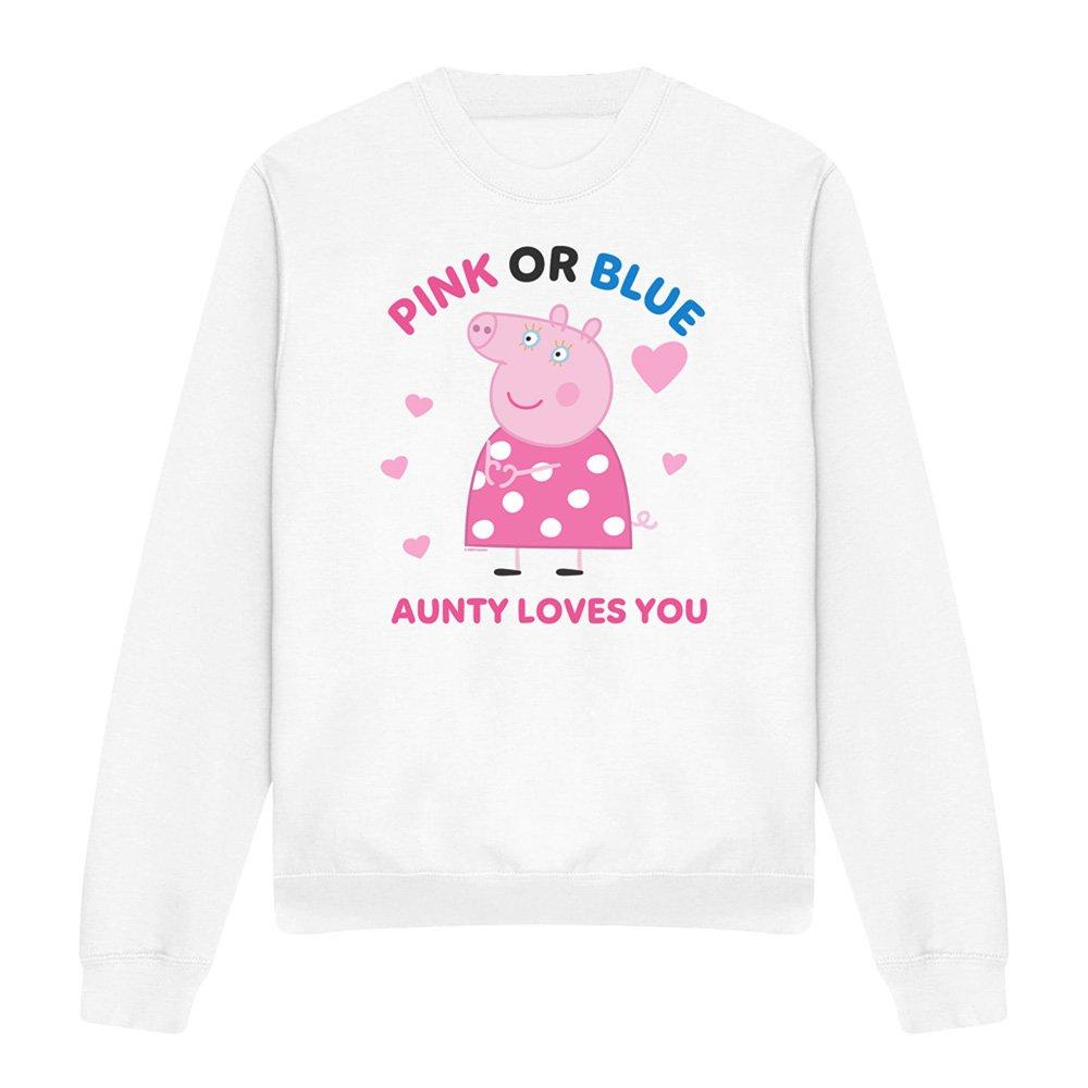 White - Hasbro - Peppa Pig Pink Or Blue Aunty Pig Loves You Womens - 4