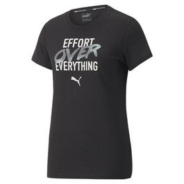 Puma Performance Slogan Graphic Womens Performance T Shirt