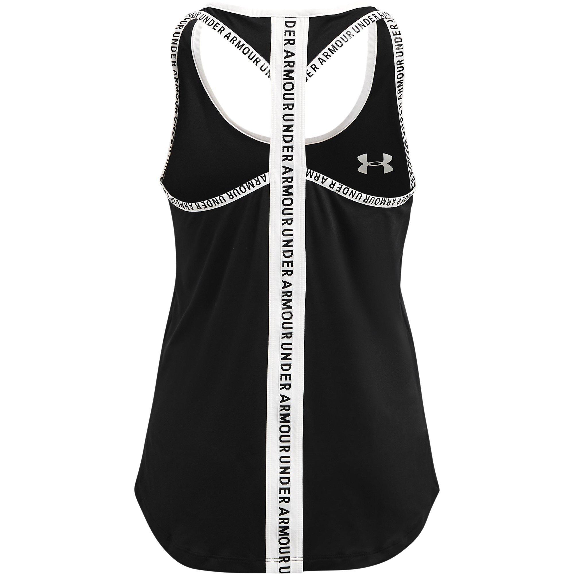 Schwarz/Weiß - Under Armour - Knockout Tank Top Junior Girls - 2