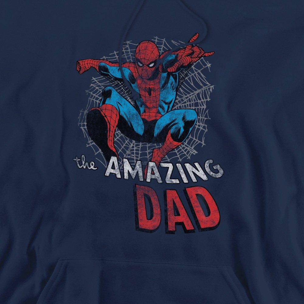 Navy - Spiderman - Spider Man Fathers Day Spider Dad Hoodie Navy - 2