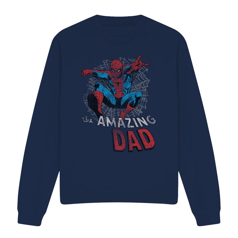 Navy - Spiderman - Spiderman Fathers Day Spider Dad Sweatshirt Navy - 4